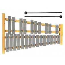 Percussion Plus 25-Note Glockenspiel with Wood Frame